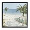 Stupell Industries Beach Bike Coastal Scene Floating Frame, design by Lorenzo Collective